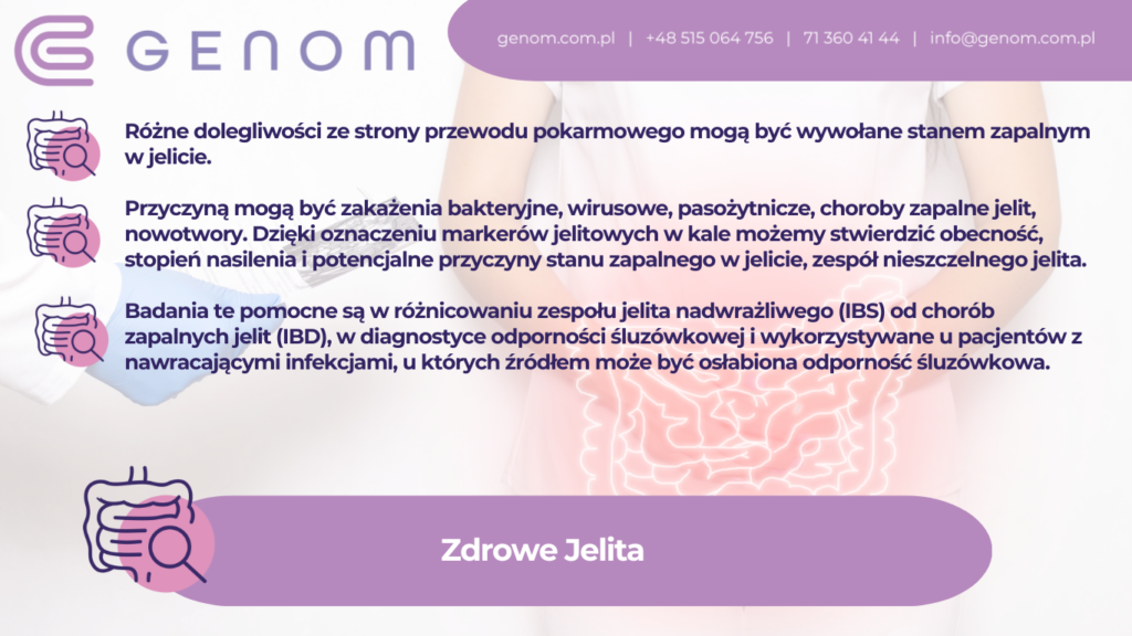 Pakiety "Zdrowe Jelita" - Genom Diagnostyka Medyczna